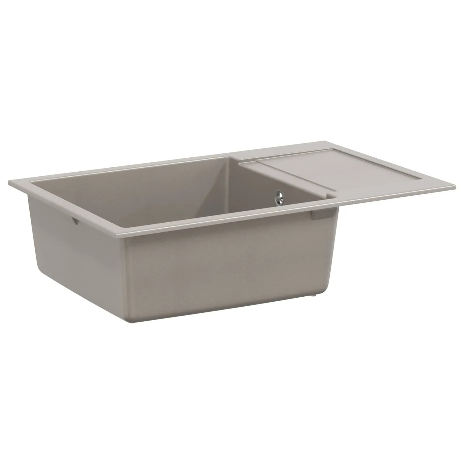 vidaXL Waschbecken Grau 780 x 500 mm 80% Quarz und 20% Harz 42028401