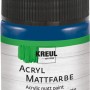 Kreul Acrylfarbe Matt Dunkelblau, 50 ml. Bastelfarbe für Hobby und Kunst.