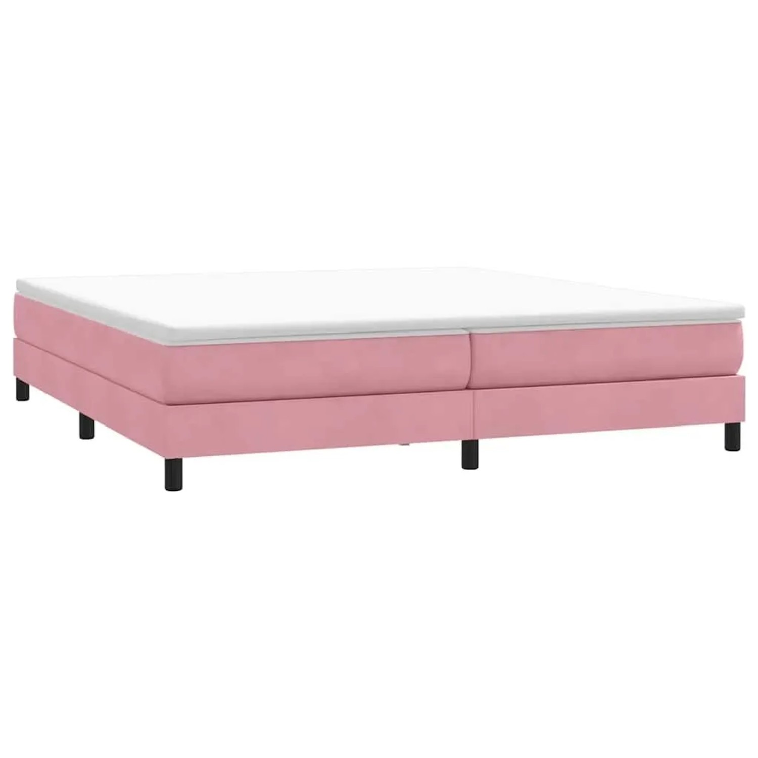 vidaXL Boxspringbett ohne Matratze Rosa 200x220 cm Samt 3315896 günstig online kaufen
