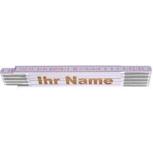Stabila Zollstock 2m mit Lasergravur "Ihr Name", ein Präzisions-Messwerkzeug.