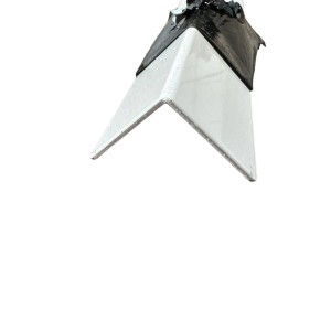 Weißaluminium L-Profil, 90 Grad gekantet, mit Schutzfolie. Aluminium Blechwinkel, Kantenschutz, Eckwinkel RAL 9006.