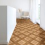 PVC-Bodenbelag Primaflor Oakland Versailles Eiche Natur im Raum verlegt.