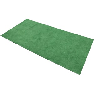 Grüner Rasenteppich Hockey, 100x400 cm, aus Nadelfilz für Balkon und Terrasse.