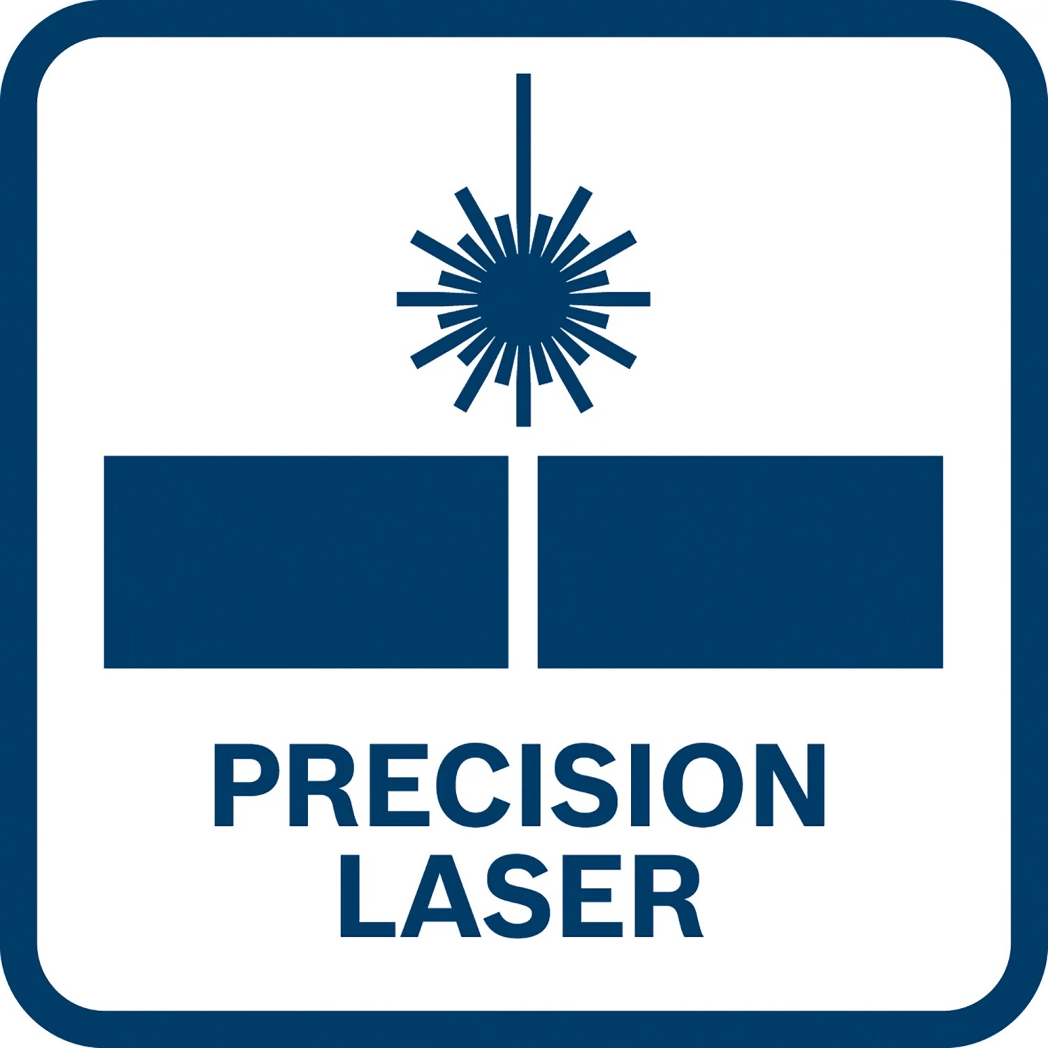 Symbol für präzisen Laserschnitt der Bosch Metalltrennsäge GCD 18V-355.