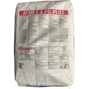 Sack Ardex Flexmörtel X 7 G Plus Fliesenkleber für Wand und Boden, geeignet für Fußbodenheizung.