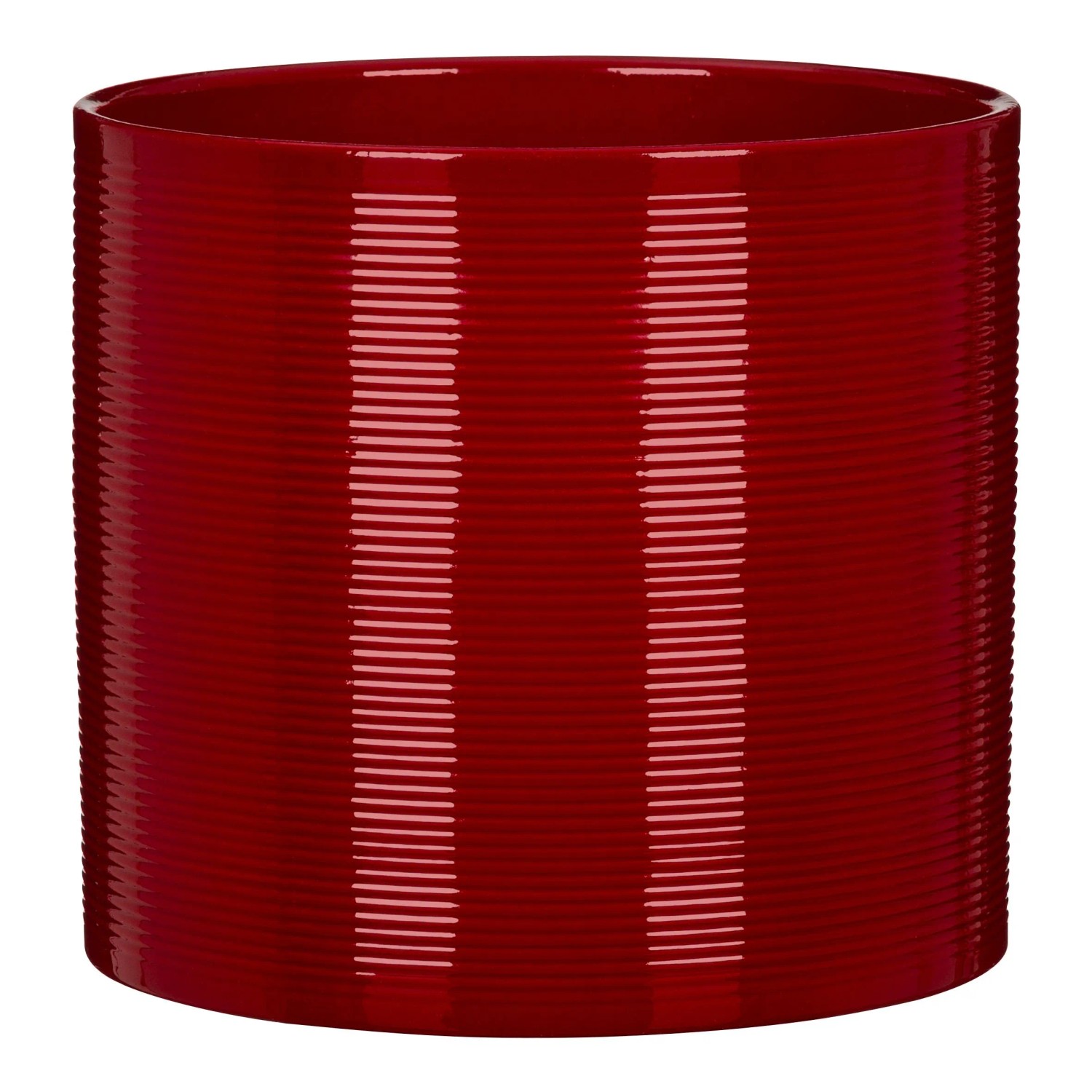 Scheurich Blumentopf Keramik Ø 12 cm x 11 cm Intense Red Volumen 0,98 l günstig online kaufen
