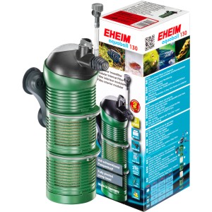 Eheim Aquaball 130 Innenfilter für Aquarien, modulares System mit grünem Gehäuse.