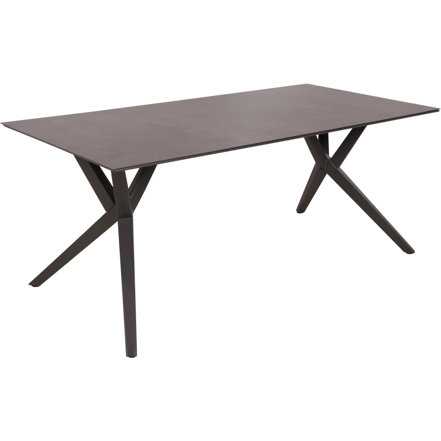 Garden Pleasure Gartentisch Kunststoff Anthrazit 90 cm x 180 cm