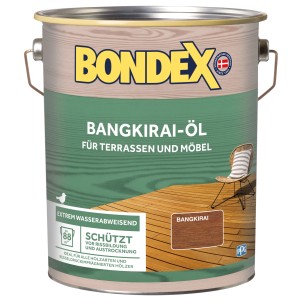 Dose Bondex Bangkirai-Öl 4l für Holzterrassen und Gartenmöbel.