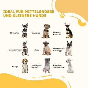 PawHut Hunde Absperrgitter Klappbar mit Ständer 154 x 30 x 80 cm