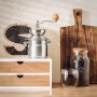 SoBuy Schubladenbox FRG180-WN aus Bambus und MDF als Schreibtischorganizer und Aufbewahrungsbox.
