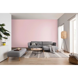 Wohnzimmer mit Wand in Schöner Wohnen Glimmerfarbe Sparkling Rose.
