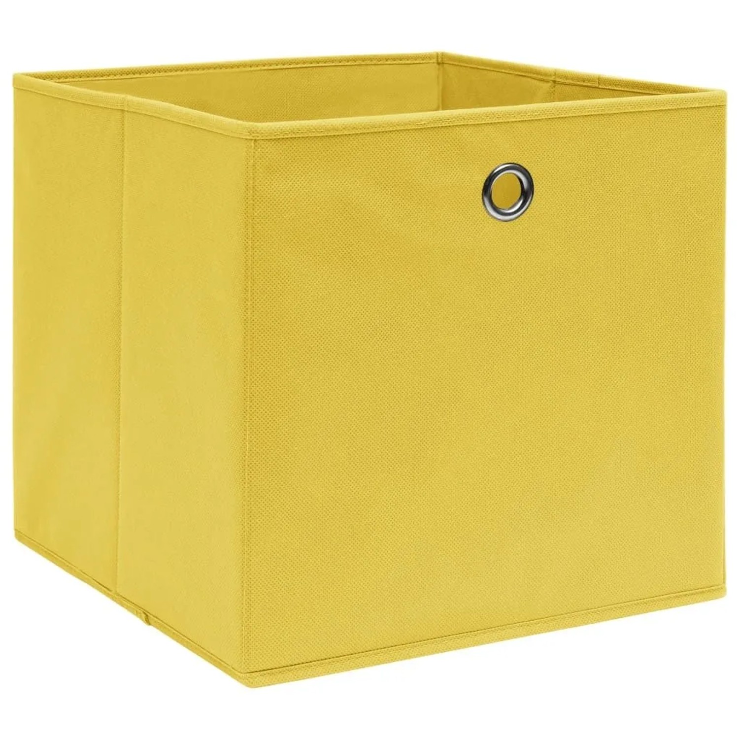 vidaXL Aufbewahrungsboxen 10 Stk Vliesstoff 28x28x28 cm Gelb 325225