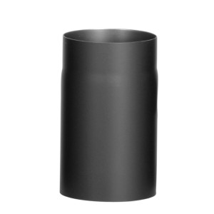 Firefix Rauchrohr, 25 cm, schwarz, für Kamin & Ofen Zubehör.