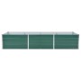 Grünes vidaXL Garten-Hochbeet aus Stahl, 240x80x45 cm, ideal für Garten, Balkon oder Terrasse.