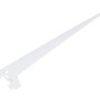 Weißer Einlochträger, 40 cm lang, für Regalböden und Möbelbau.