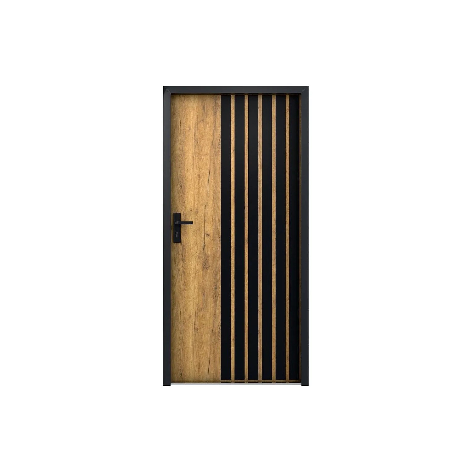 Vente-unique Haustür Cobrita Naturfarben Hell 95.1 cm