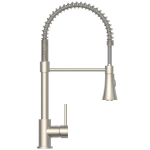 Eisl Spültischarmatur Leon Edelstahloptik mit Geschirrbrause, schwenkbar.