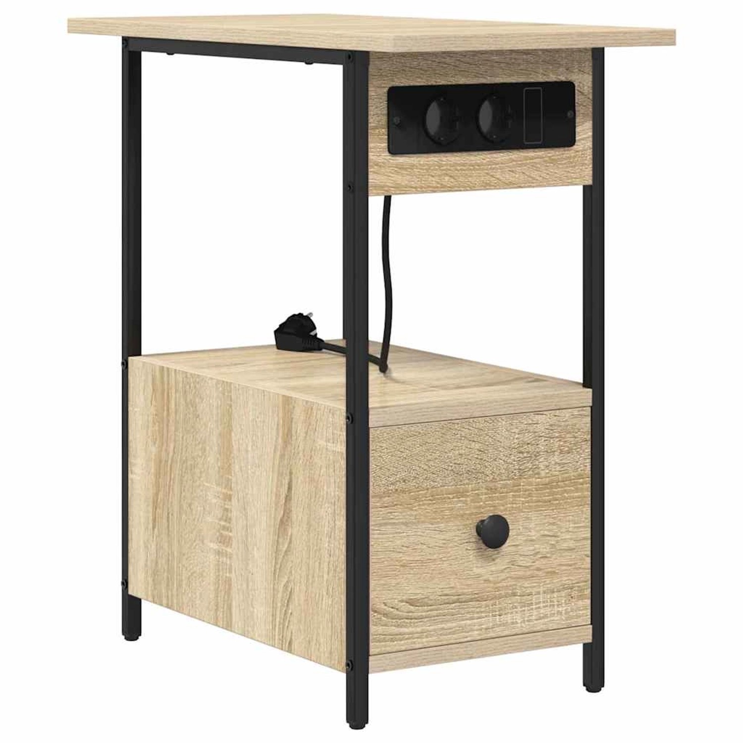 vidaXL Nachttisch Sonoma Eiche 60 x 30 x 61 cm Holzwerkstoff 859596 günstig online kaufen