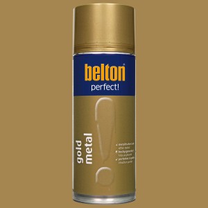 belton Buntlack Perfect Gold Metal, seidenmatt, 400ml Dose. Effektfarbe für Innen & Außen.