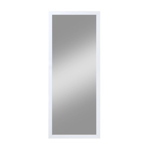 Kristall-Form Rahmenspiegel Beach II 40 cm x 100 cm Weiß rechteckig