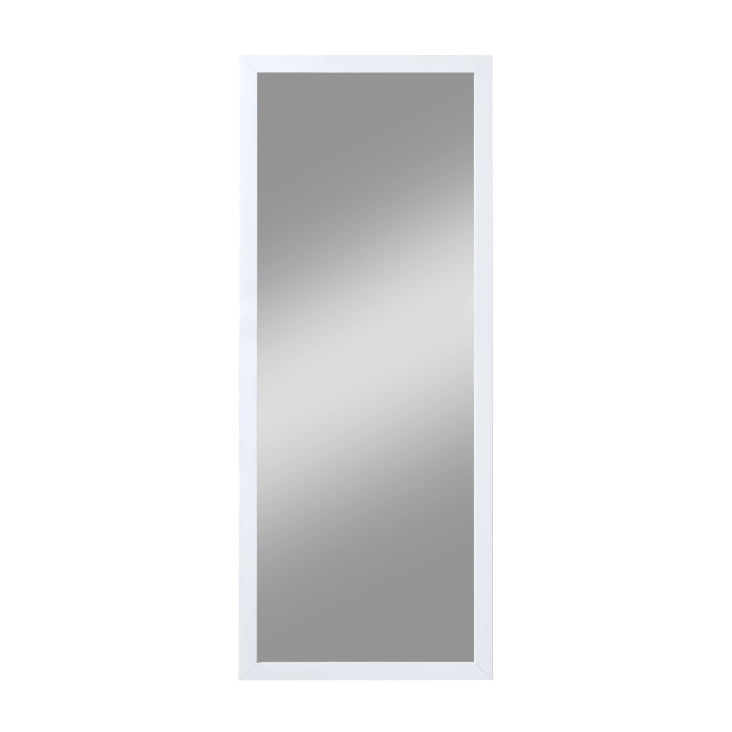 Kristall-Form Rahmenspiegel Beach II 40 cm x 100 cm Weiß rechteckig