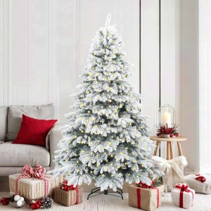 vidaXL Künstlicher Weihnachtsbaum mit 300 LEDs Grün 180 cm PE und PVC 3397610