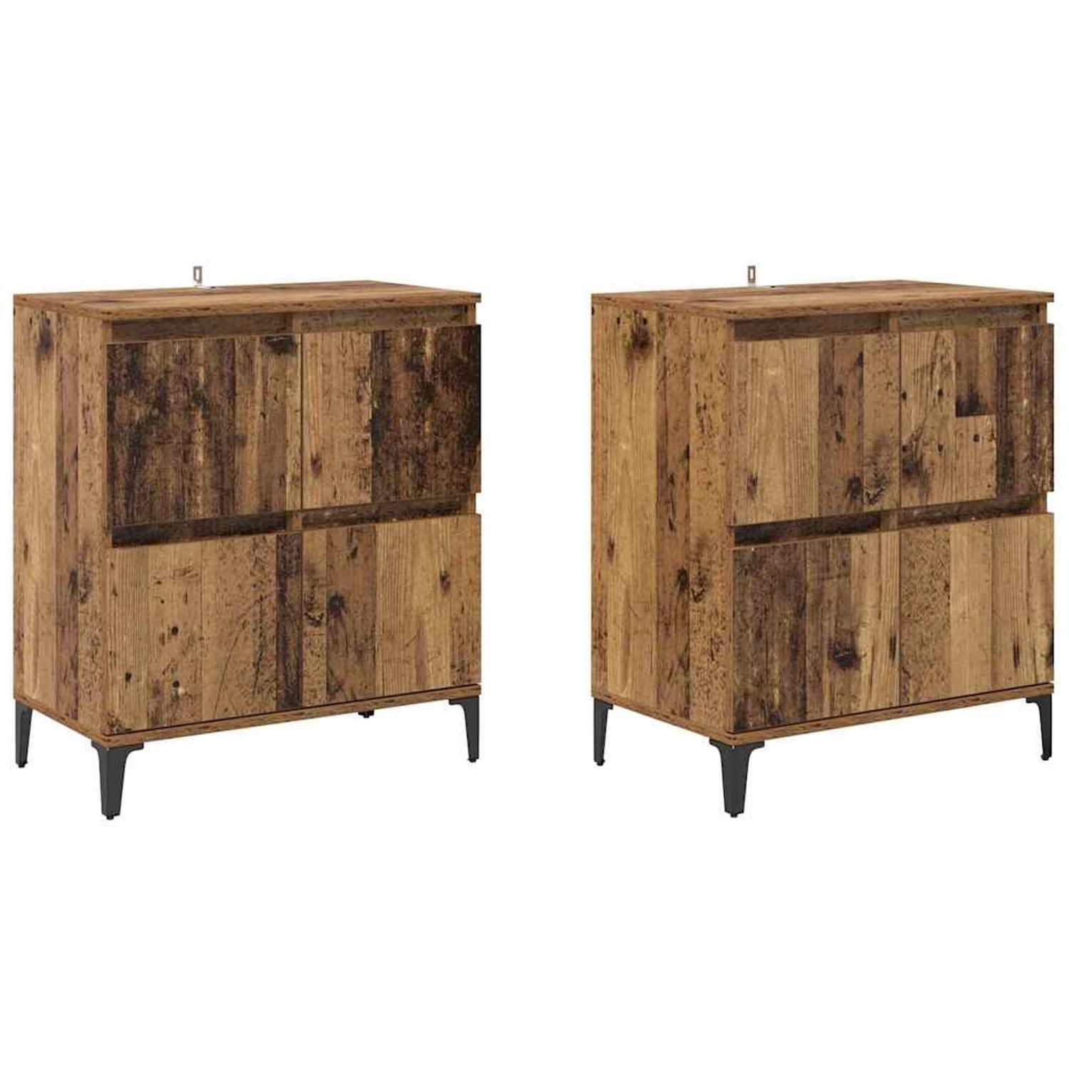 vidaXL Sideboards 2 Stk Altholz 60 x 35 x 70 cm Holzwerkstoff 3415560 günstig online kaufen