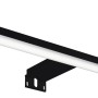 Schwarze Maximus LED-Spiegelleuchte Esther, 50 cm, für Bad-Spiegel und Spiegelschränke.