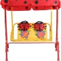 Siena Garden Kinder-Hollywoodschaukel Marie, rot mit Marienkäfer-Motiv, für Gartenmöbel.