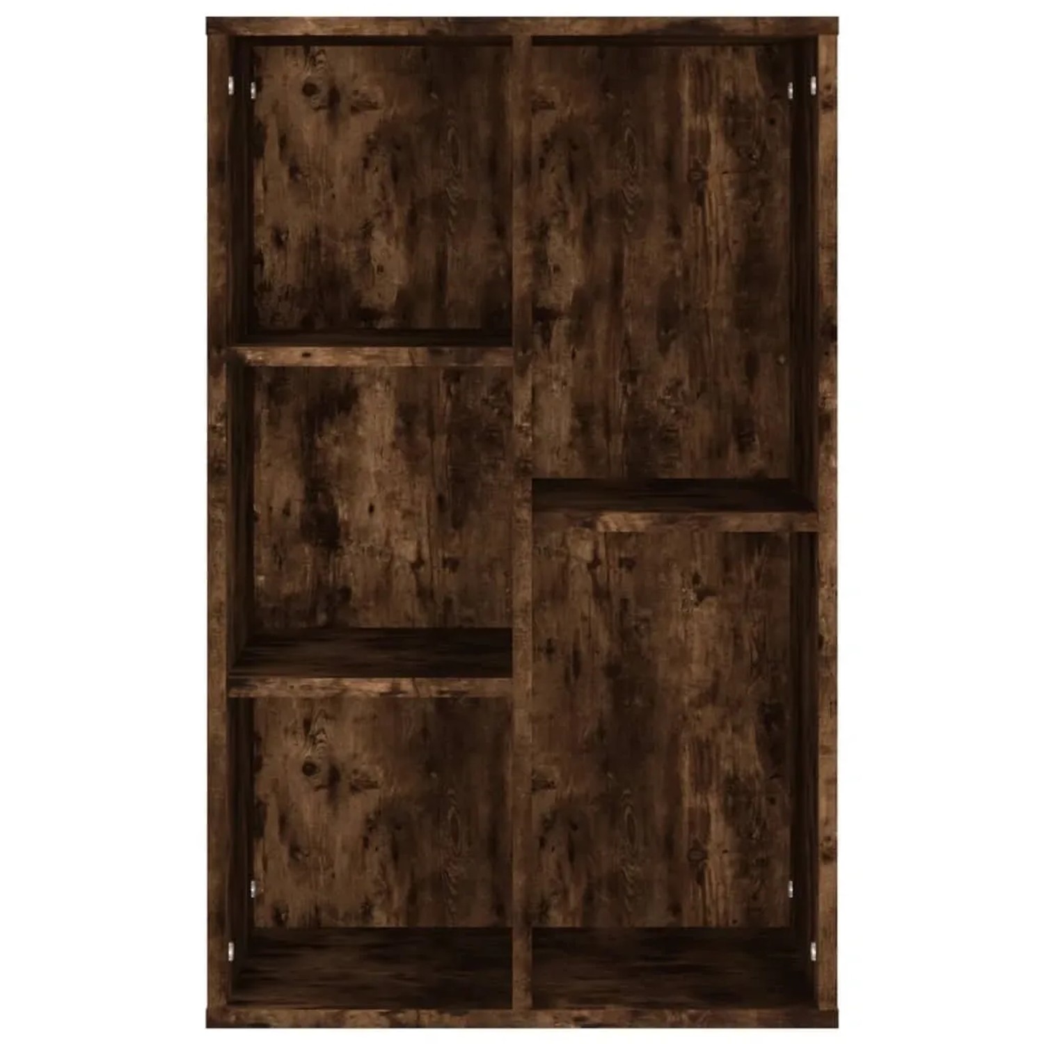 VidaXL Bücherregal/Sideboard in Räuchereiche, 50x25x80 cm, Holzwerkstoff mit 5 Fächern.