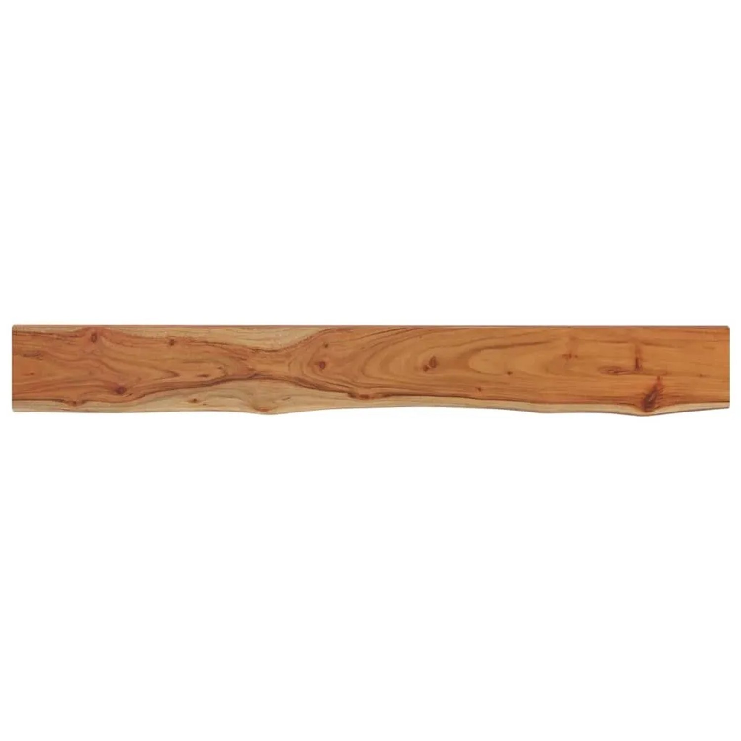 vidaXL Wandregal 140x20x2,5 cm Rechteckig Massivholz Akazie Baumkante 370231