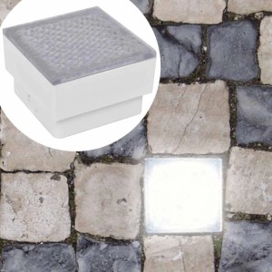 vidaXL LED Bodeneinbaustrahler Außen 6 Stk 100x100x68 mm 272491