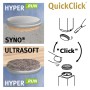 Wagner QuickClick Möbelgleiter 2in1 Duo, 12-teilig, mit Filz- und Kunststoffgleiteinsätzen.
