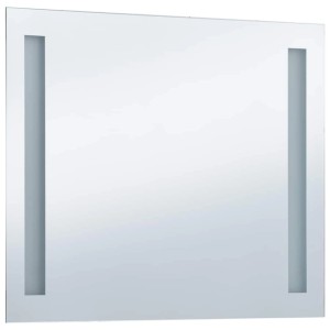 vidaXL Badezimmer-Wandspiegel mit LEDs 80x60 cm 144706