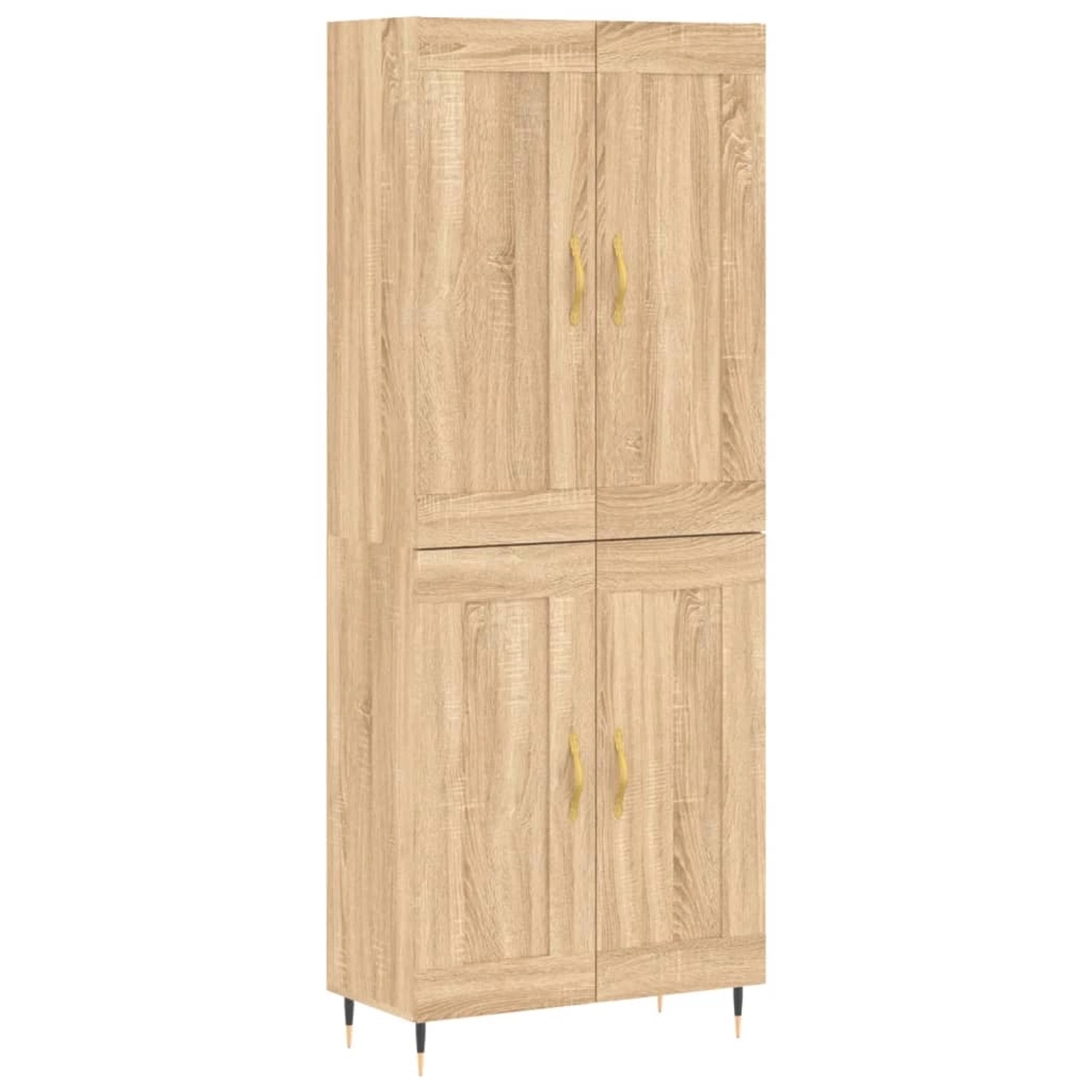 vidaXL Highboard Sonoma-Eiche 69,5x34x180 cm Holzwerkstoff 3199668
