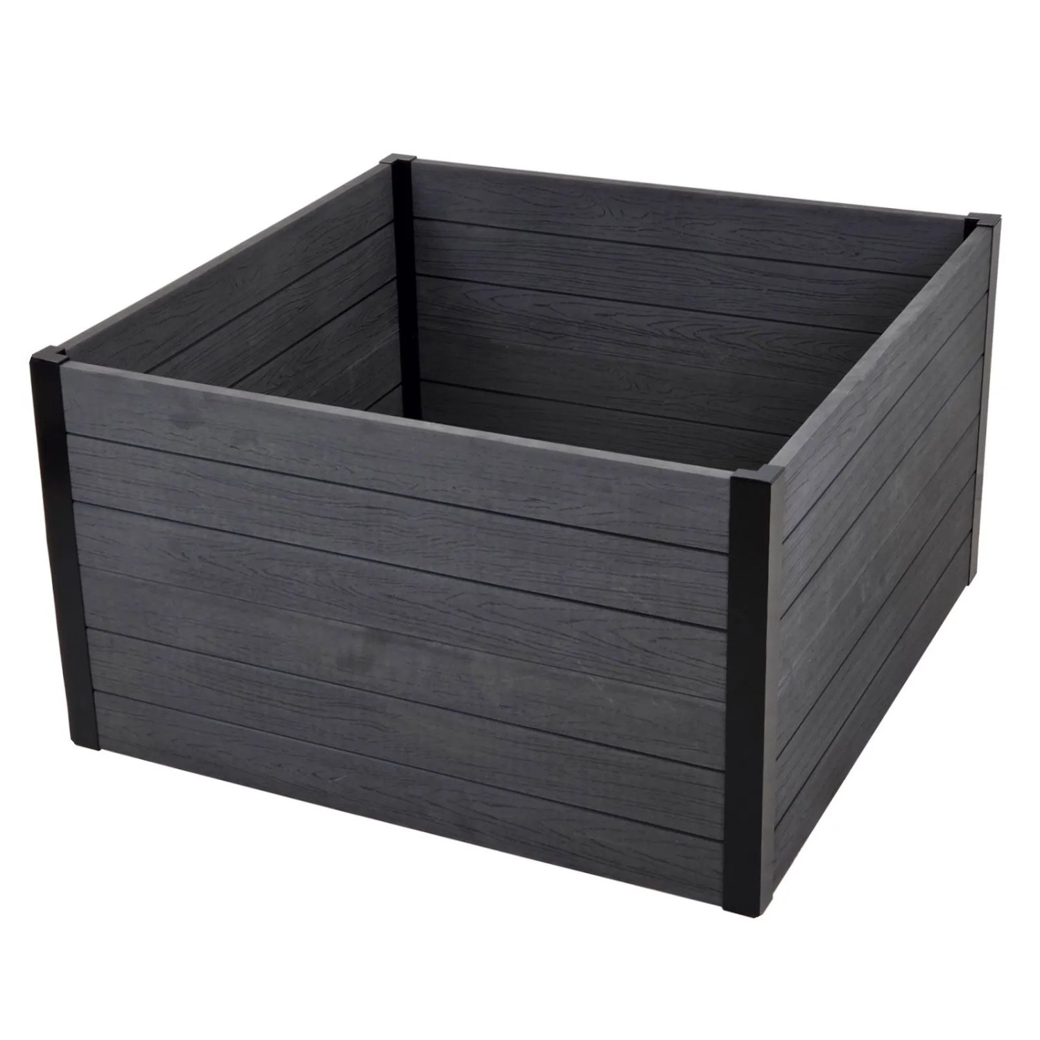 TRUTZHOLM Hochbeet Beeteinfassung Mit Wühlmausgitter 100x100x56 cm 516 Liter Holzoptik