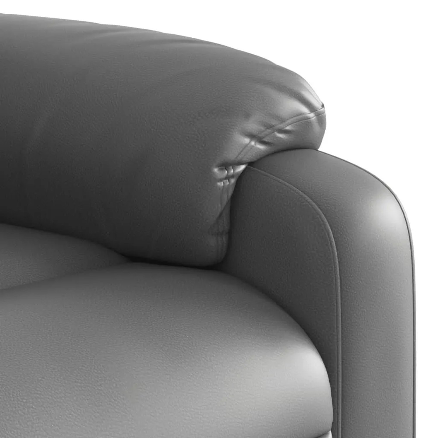 vidaXL Relaxsessel mit Aufstehhilfe Elektrisch Grau Kunstleder 3205059_12