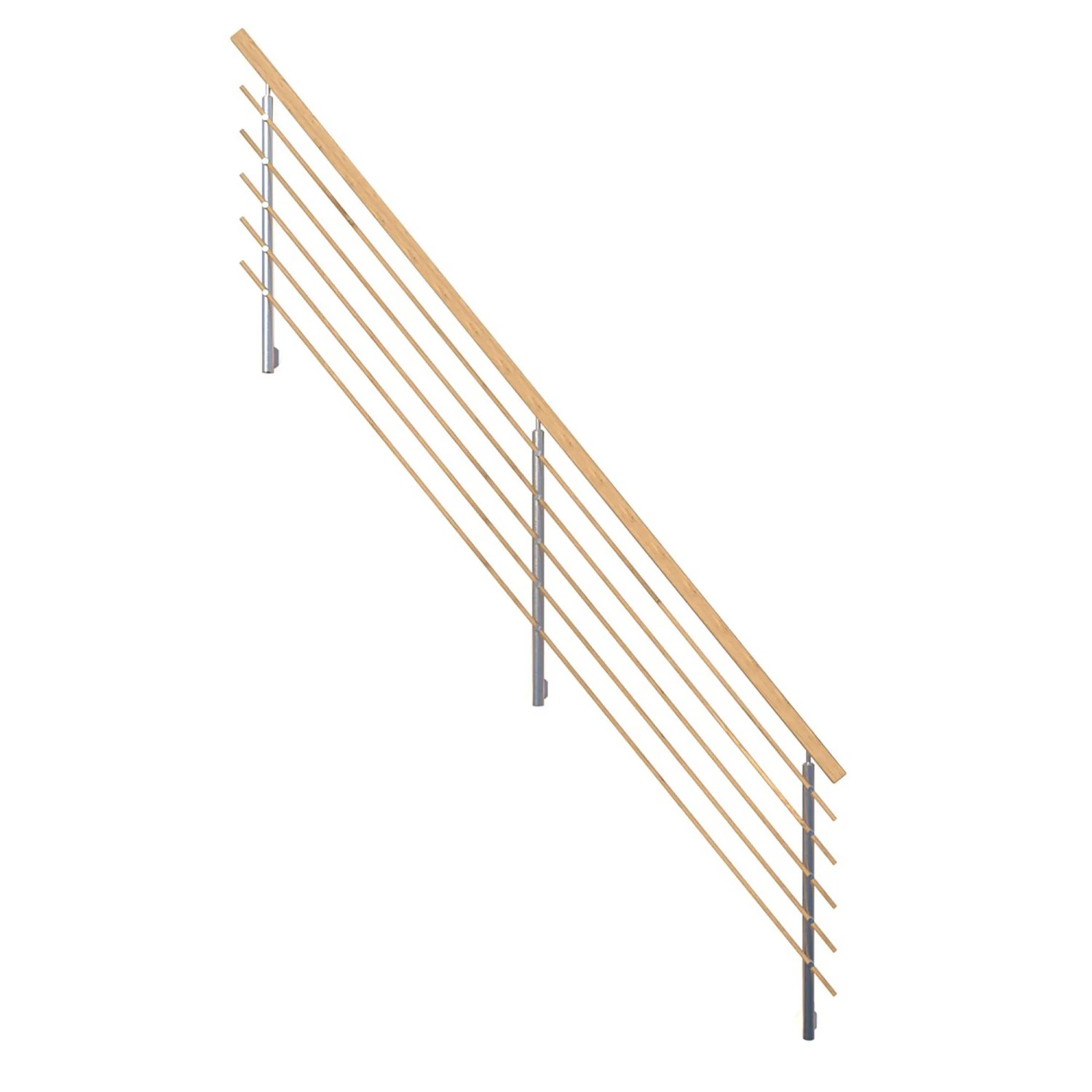 StarWood Design-Geländer-Holzrundstäbe Rechteckhandlauf Eiche FSC® günstig online kaufen