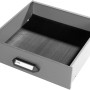 Graue Werkbank Schublade mit Küpper Gummimatte als Antirutschmatte.