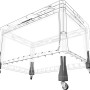 Eurobox-System Einsteckrollen-Set Home, 4 Stück. Rollen für Aufbewahrungsboxen.