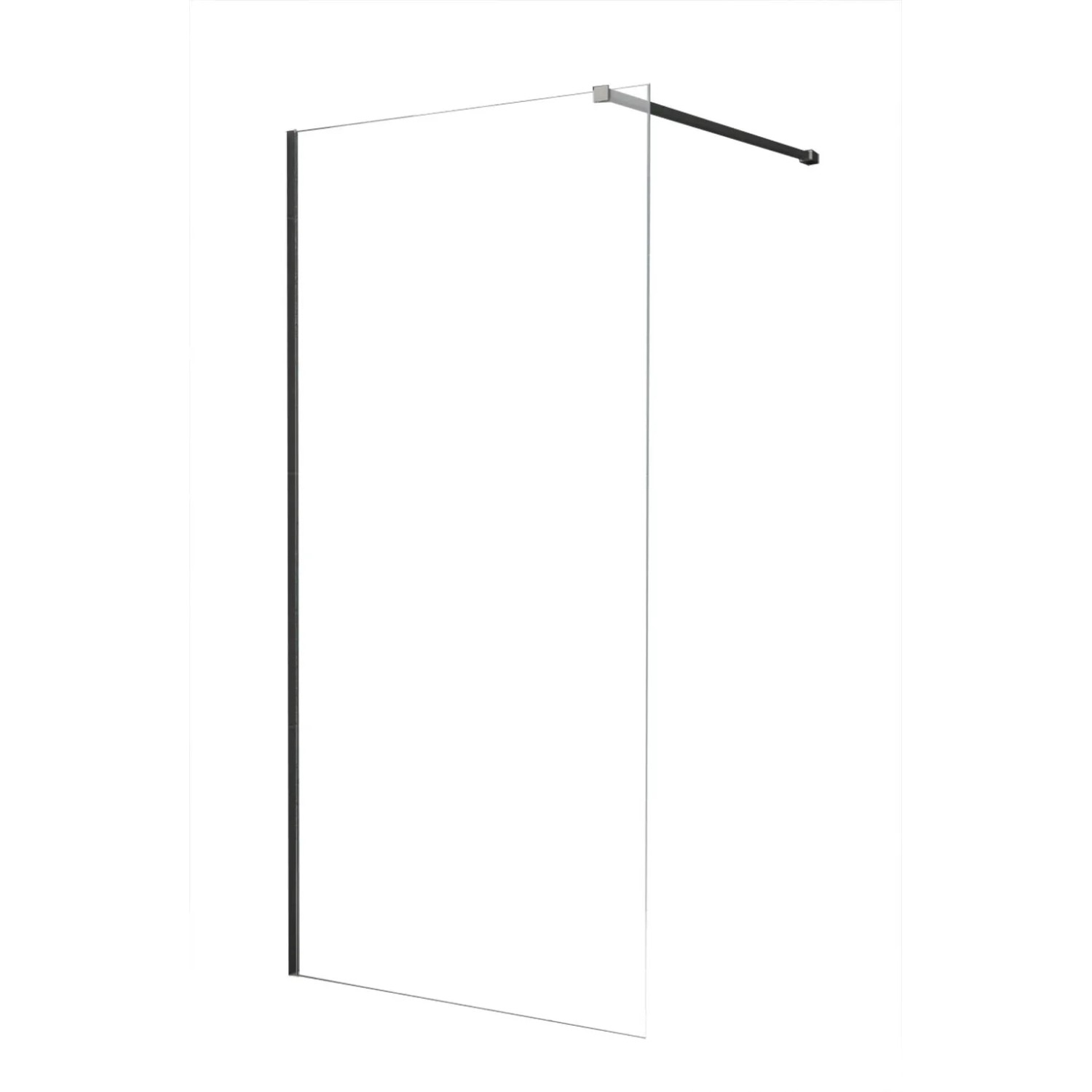 Glasdeals Walk In Duschwand TIPO Schwarz 70 x 200 cm – 3761
