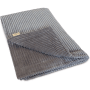 Graue Knuffelwuff Hundematte Timor Cord, 80x60cm. Kuschelige Hundedecke für Hunde und Haustiere.