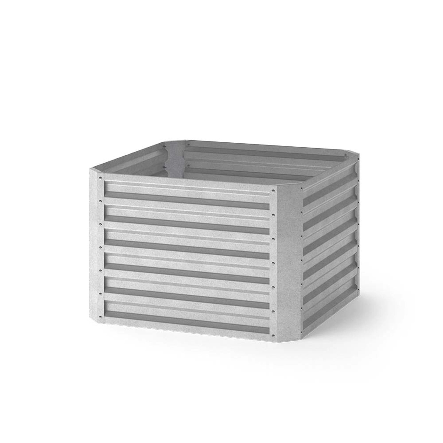 OK-Living Hochbeet Silber 90 x 90 cm