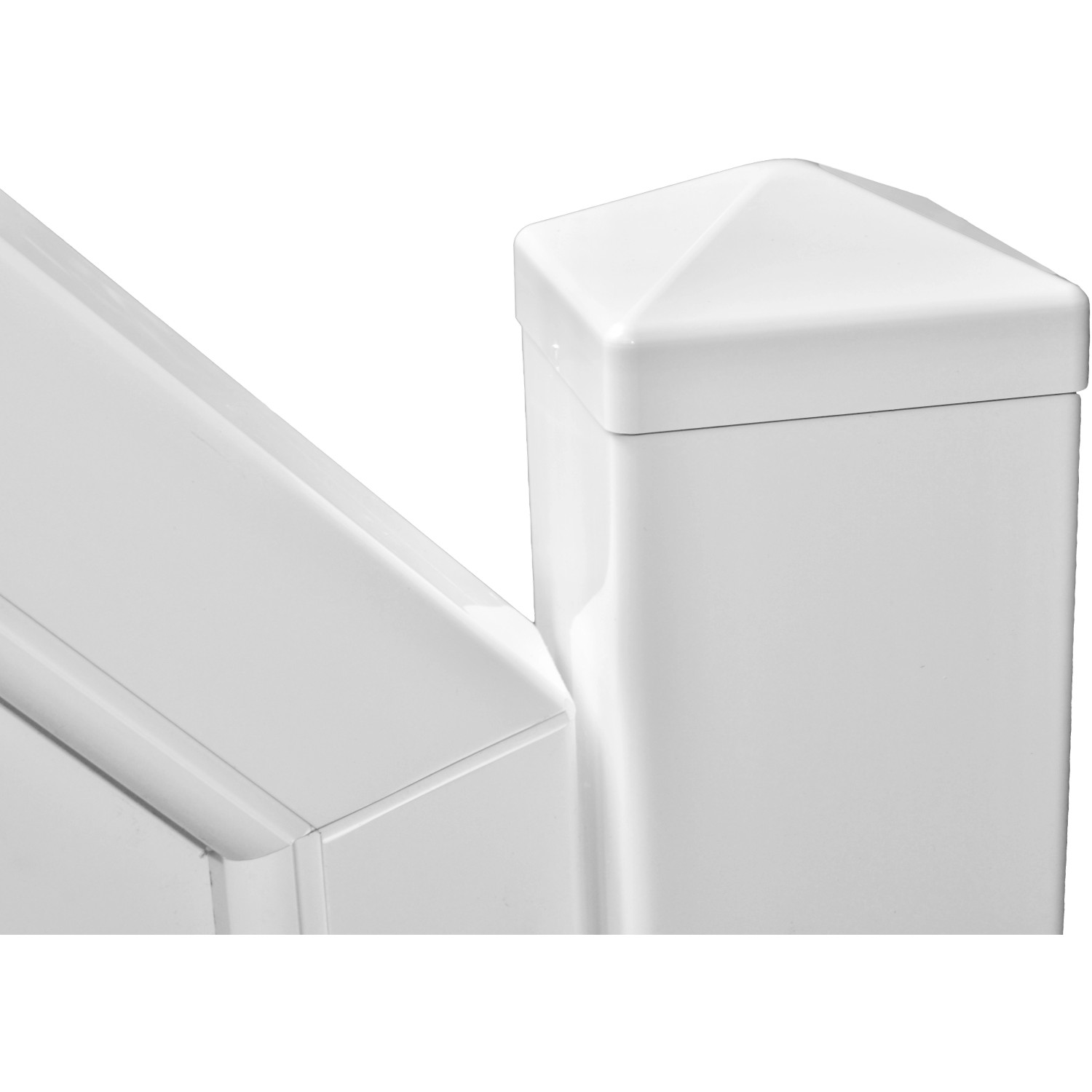 T & J KunststoffSichtschutzzaun Trendline Ecke rechts 90 x 180/90 cm