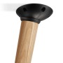 SOTECH Tischbeinverbinder FAROLE, schwarz, mit schrägem Holzbein. Stufenlos einstellbar bis 20 Grad.