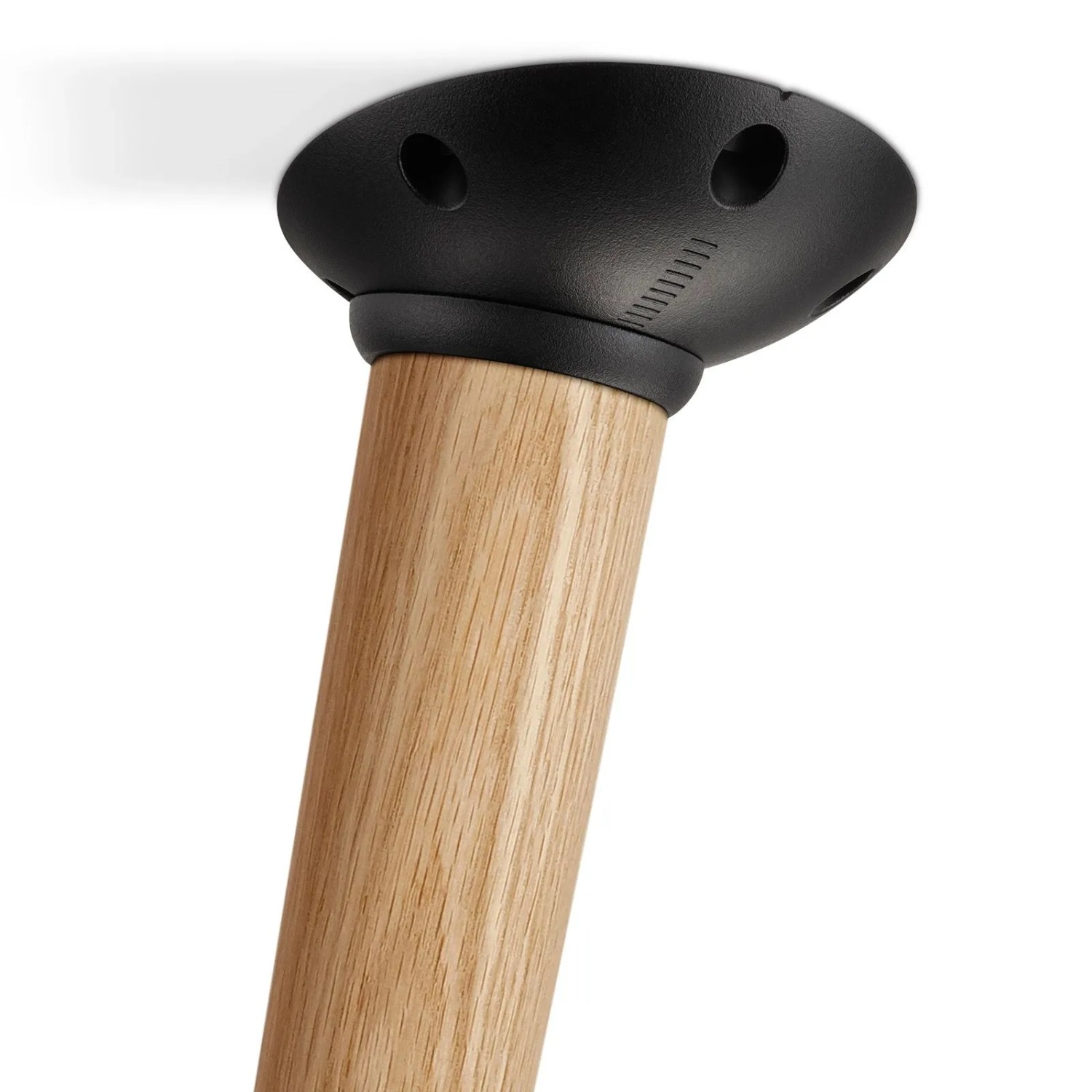 SOTECH Tischbeinverbinder FAROLE, schwarz, mit schrägem Holzbein. Stufenlos einstellbar bis 20 Grad.
