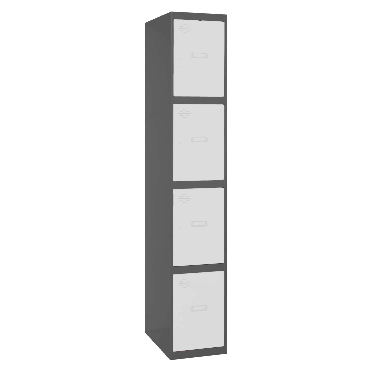 PROREGAL Spind AMEGO HxBxT 180 x 30 x 50 cm 4 Abteile Grundmodul Anthrazit- günstig online kaufen