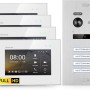 Balter EVO-HD Video-Türsprechanlage für 4-Familienhaus mit 4 Monitoren und Türstation.