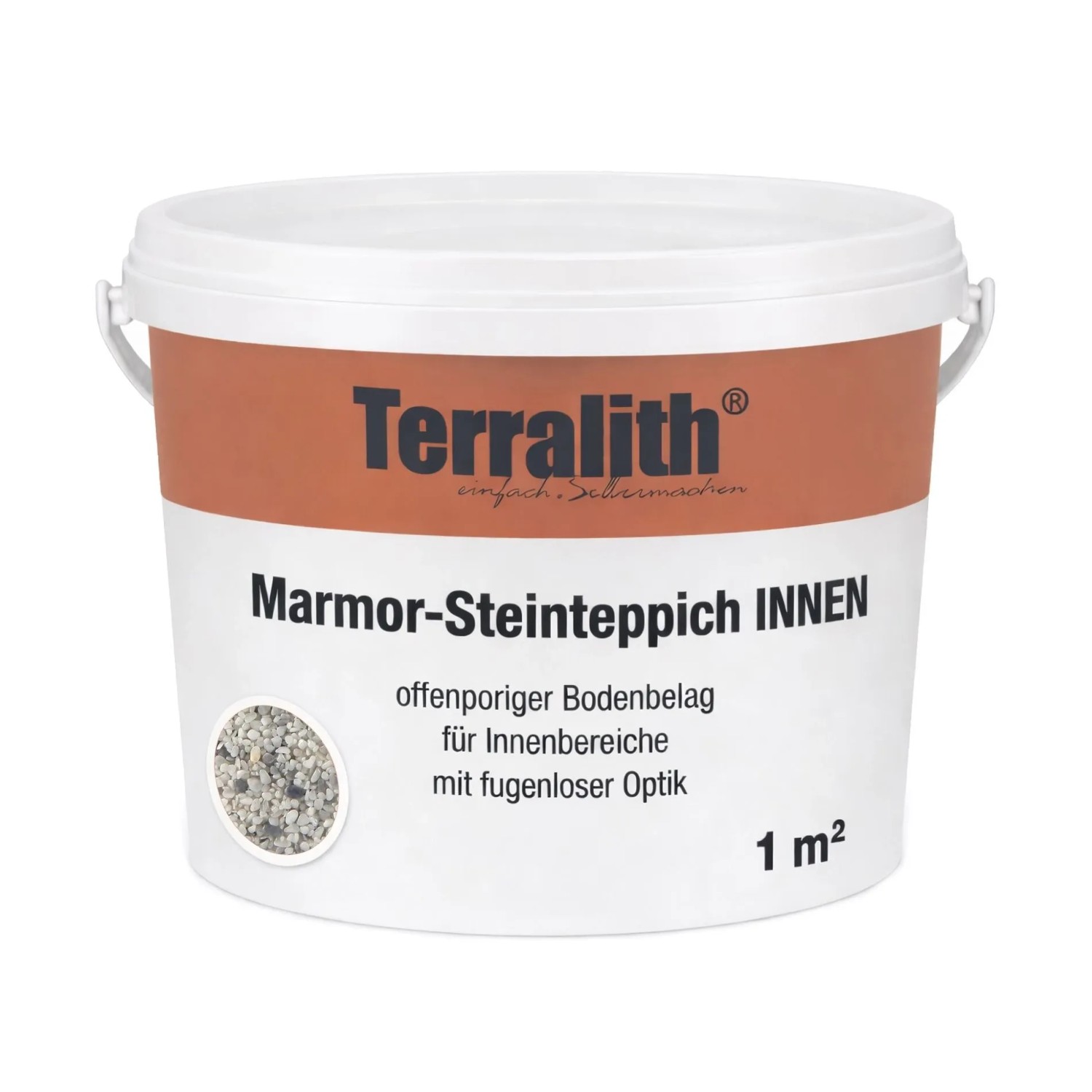Terralith Marmor Steinteppich Mix Pisa für 1 m² Innen Mittel 4-6 mm